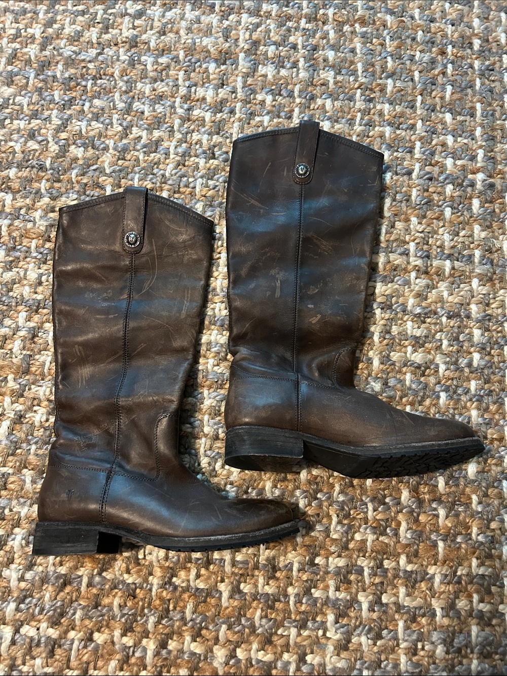 Frye Melissa Women's Brown Leather Riding Boots